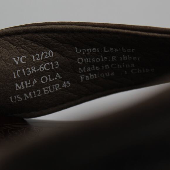 Olukai Mea Ola Leather Flip Flops Mens 12 Brown Comfort Sandals Casual Beach - Picture 7 of 7